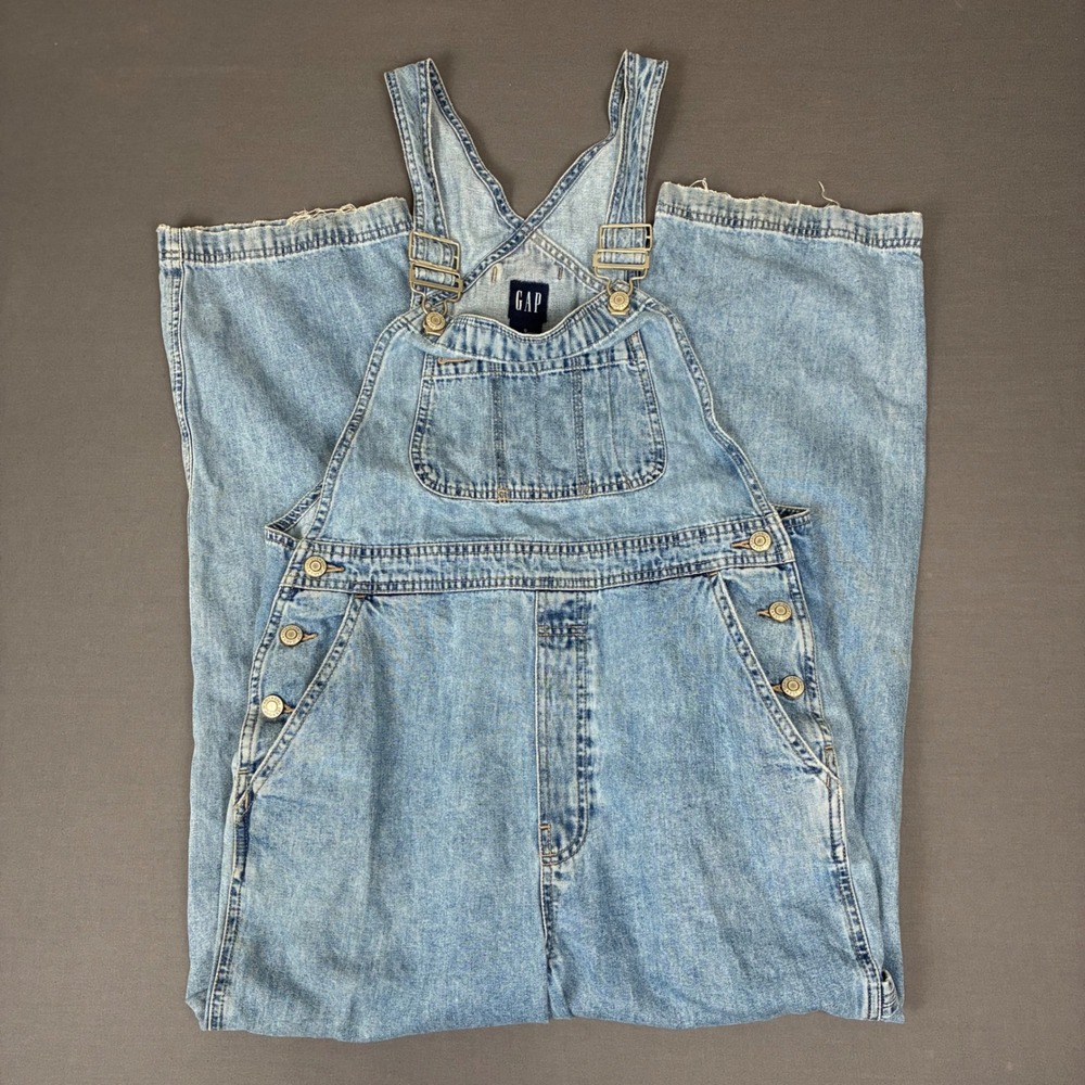 Y2K Gap Bib Denim Overalls Women's Size Small 32x27